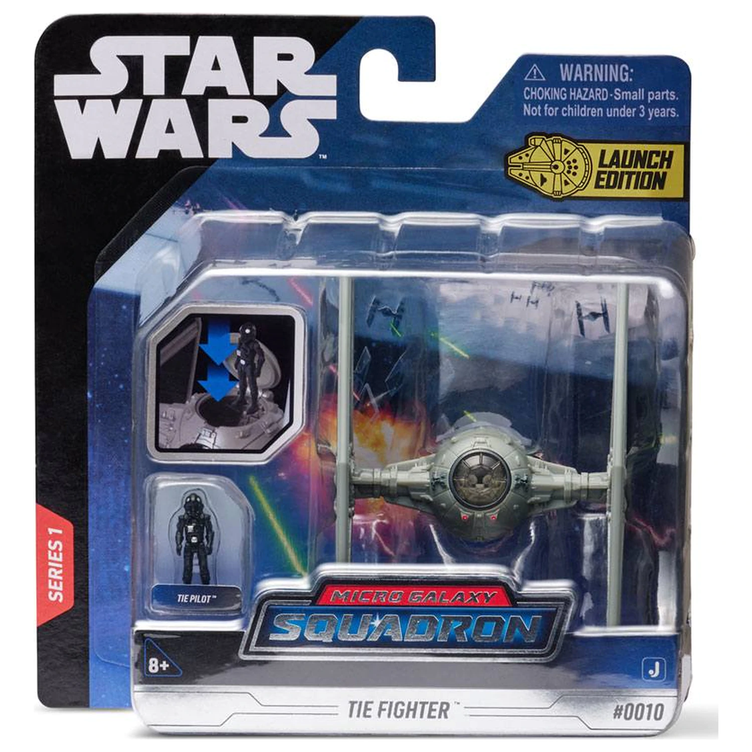 Star Wars Micro Galaxy Squadron Pojazd z Figurką TIE Fighter 7,5 cm zdjęcie produktu