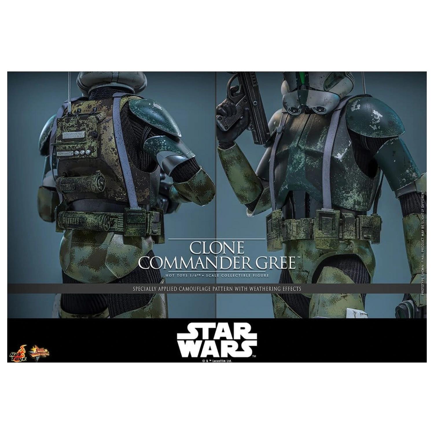 Star Wars Movie Masterpiece Figurka Akcji 1/6 Clone Commander Gree 30 cm zdjęcie produktu