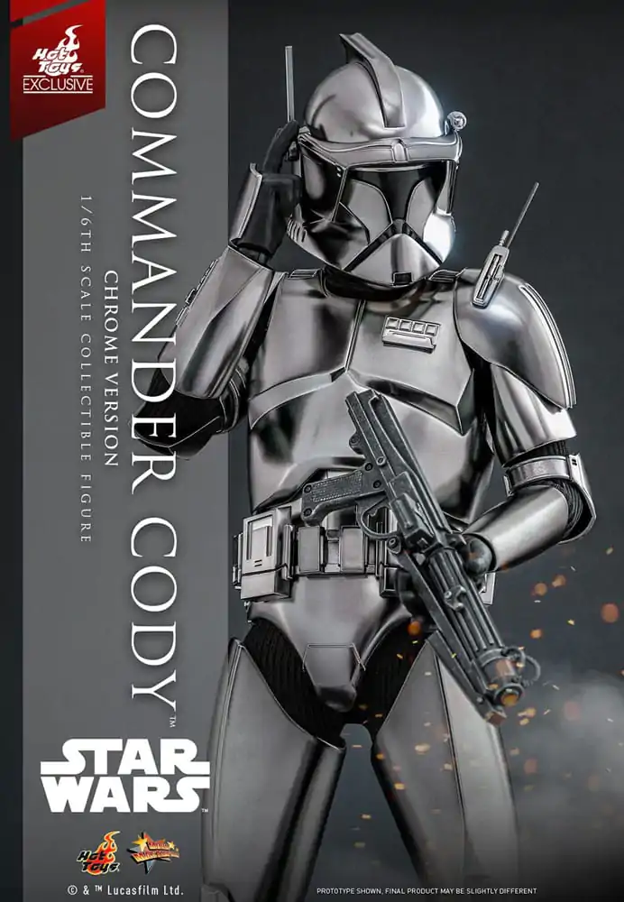 Star Wars Movie Masterpiece Figurka Akcji 1/6 Commander Cody (Chrome Version) Hot Toys Exclusive 30 cm zdjęcie produktu
