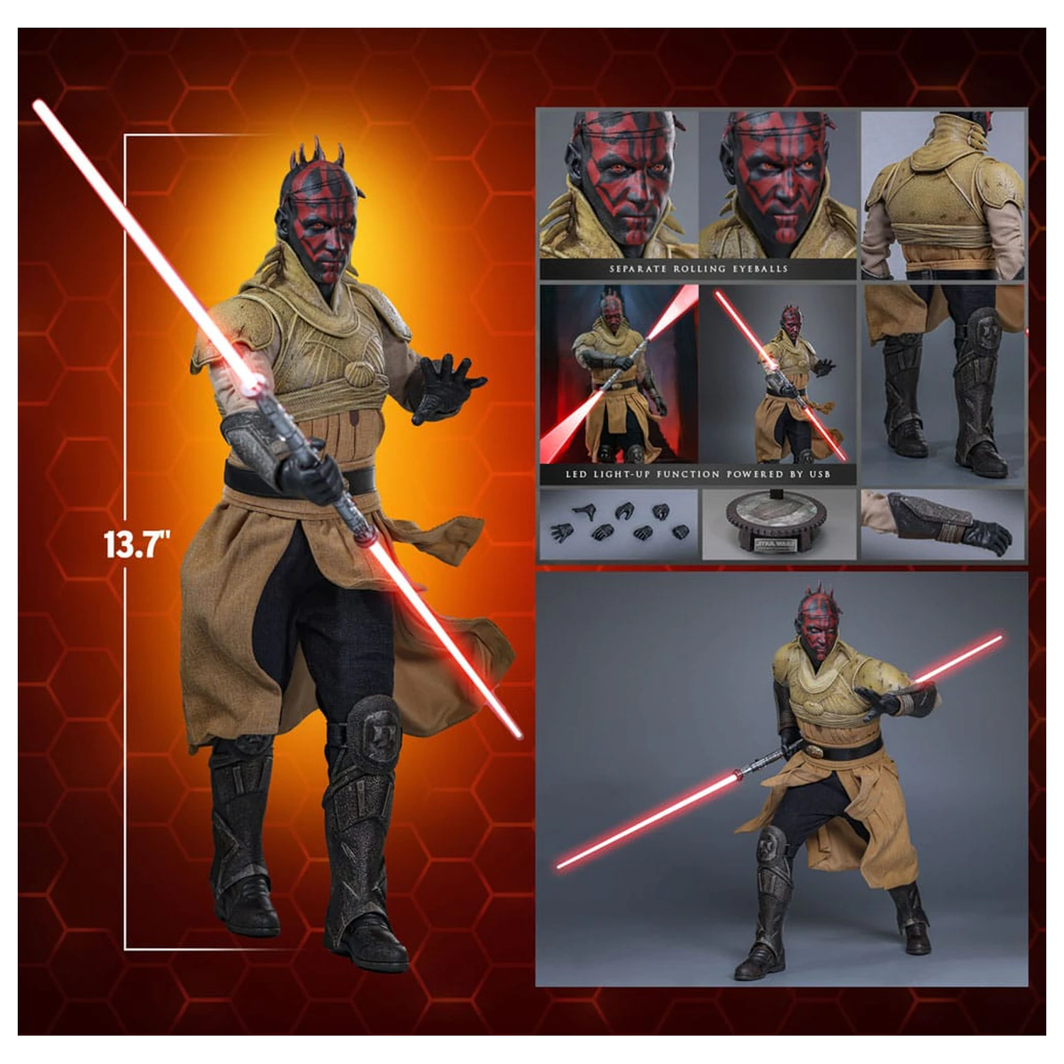 Star Wars Movie Masterpiece Figurka Akcji 1/6 Darth Maul (Concept Art) Hot Toys Exclusive 35 cm zdjęcie produktu