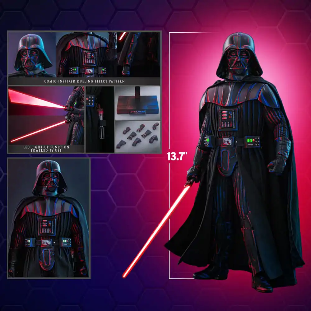 Star Wars Movie Masterpiece Figurka Akcji 1/6 Darth Vader (Wersja z Efektem Pojedynku) Ekskluzywna Hot Toys 35 cm zdjęcie produktu