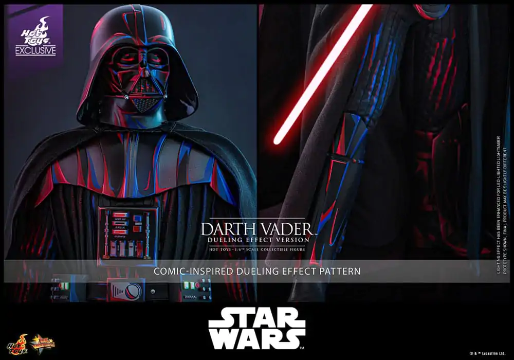 Star Wars Movie Masterpiece Figurka Akcji 1/6 Darth Vader (Wersja z Efektem Pojedynku) Ekskluzywna Hot Toys 35 cm zdjęcie produktu