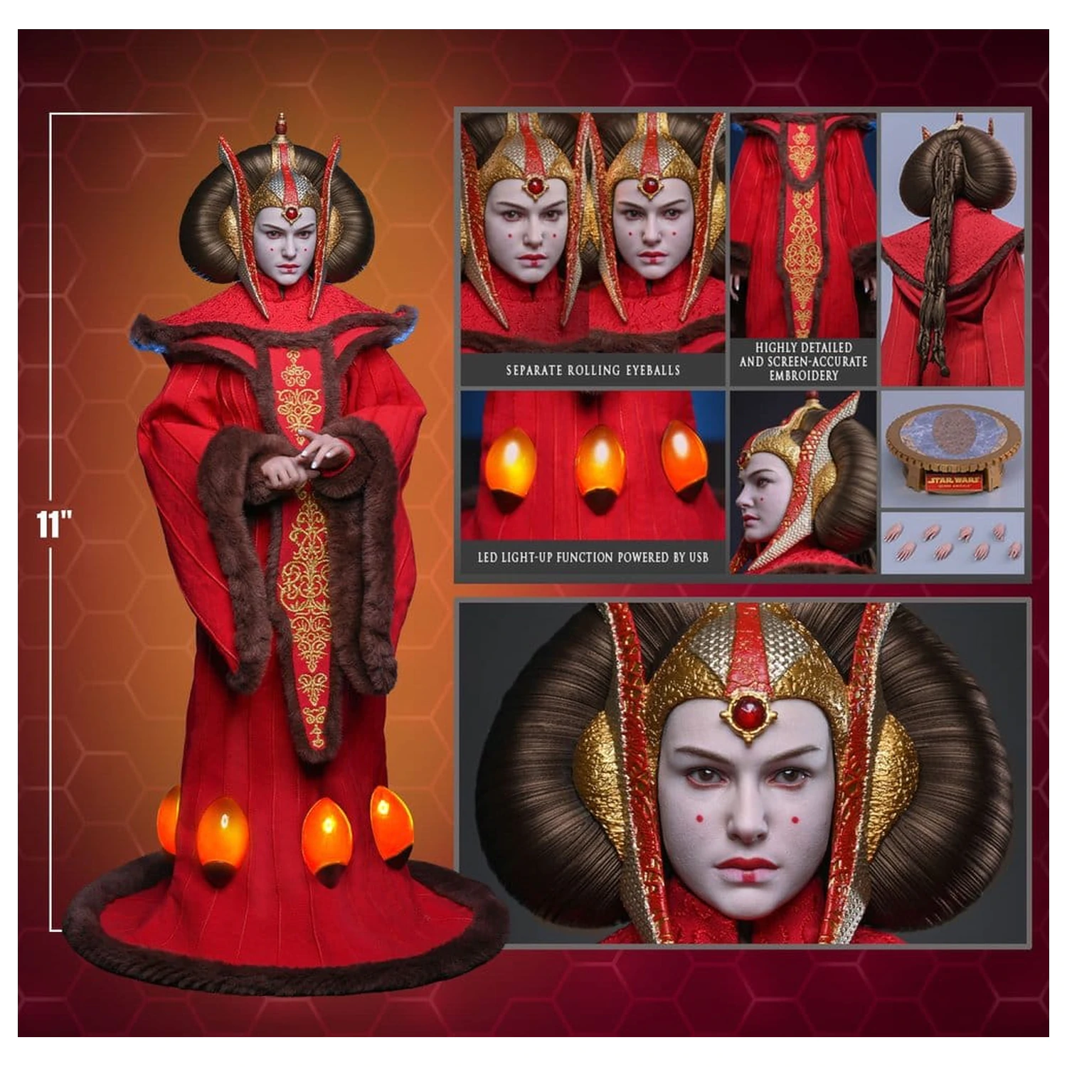 Star Wars Movie Masterpiece Figurka Akcji 1/6 Queen Amidala 28 cm zdjęcie produktu