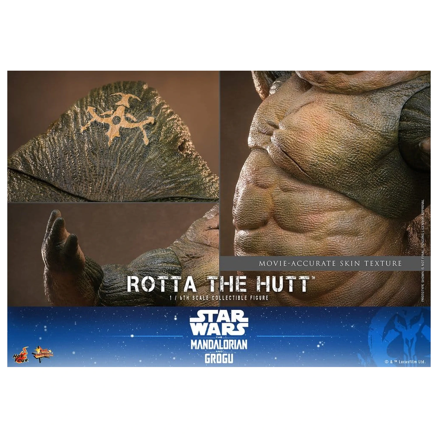 Star Wars Movie Masterpiece Figurka Akcji 1/6 Rotta The Hutt 32 cm zdjęcie produktu