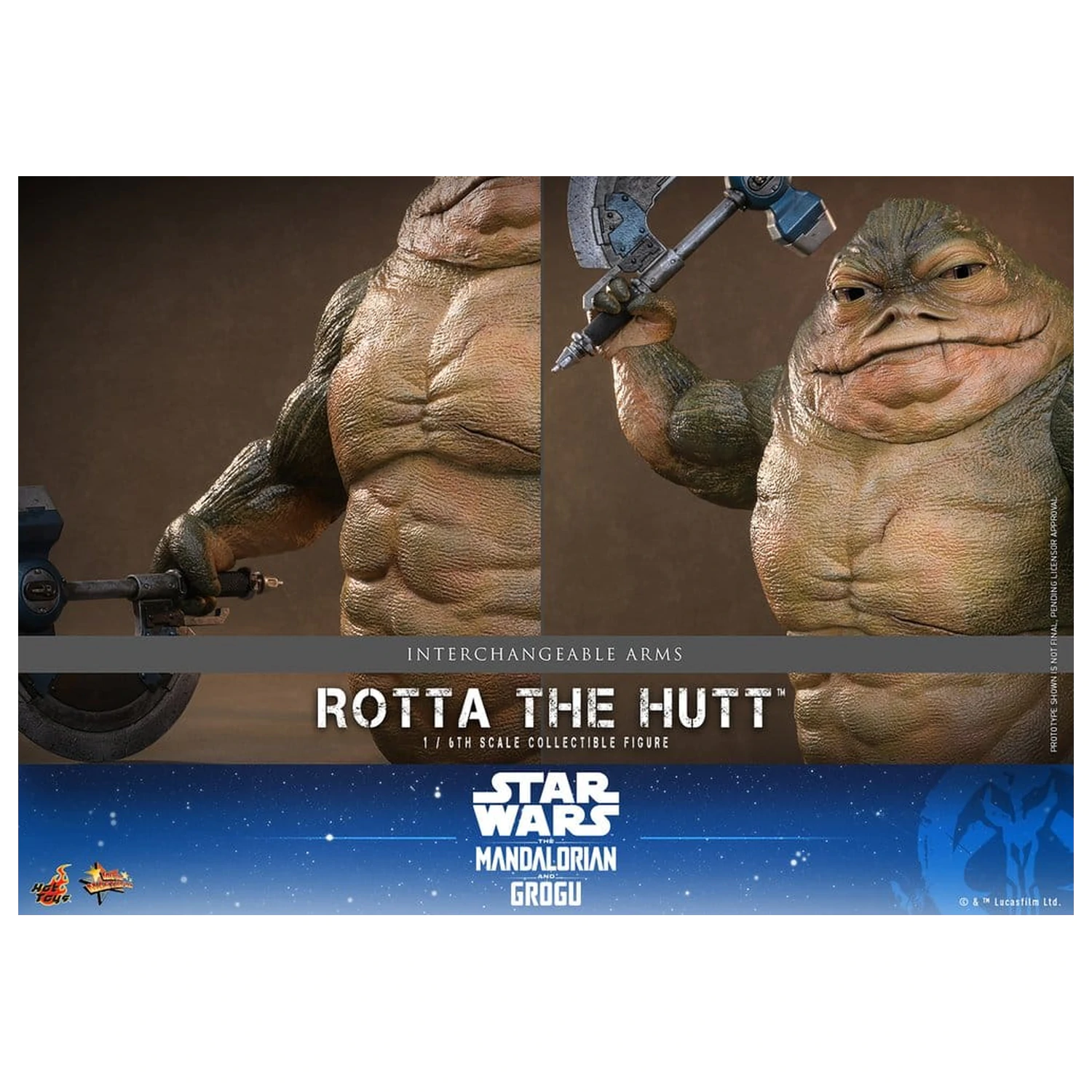 Star Wars Movie Masterpiece Figurka Akcji 1/6 Rotta The Hutt 32 cm zdjęcie produktu