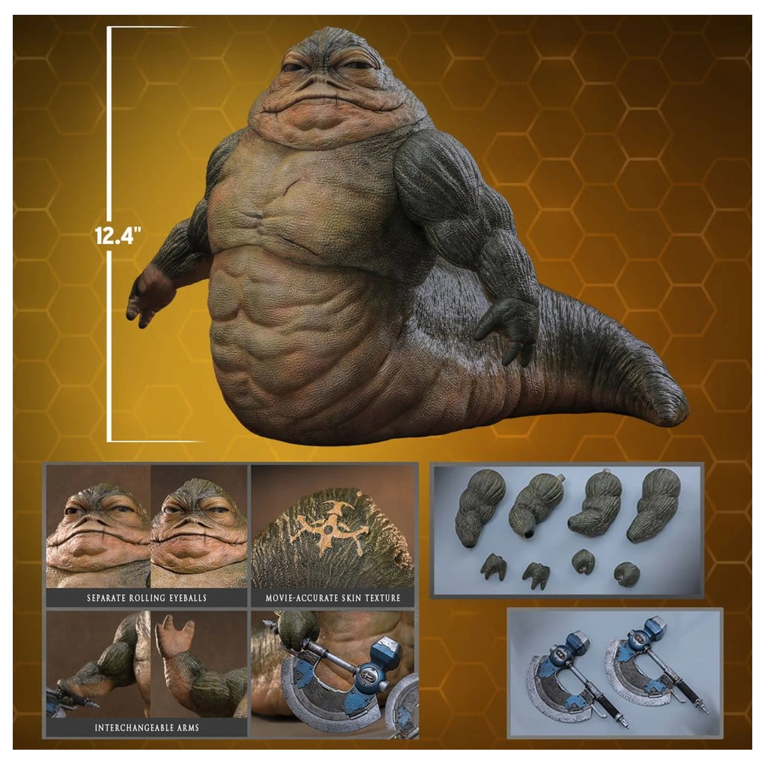 Star Wars Movie Masterpiece Figurka Akcji 1/6 Rotta The Hutt 32 cm zdjęcie produktu