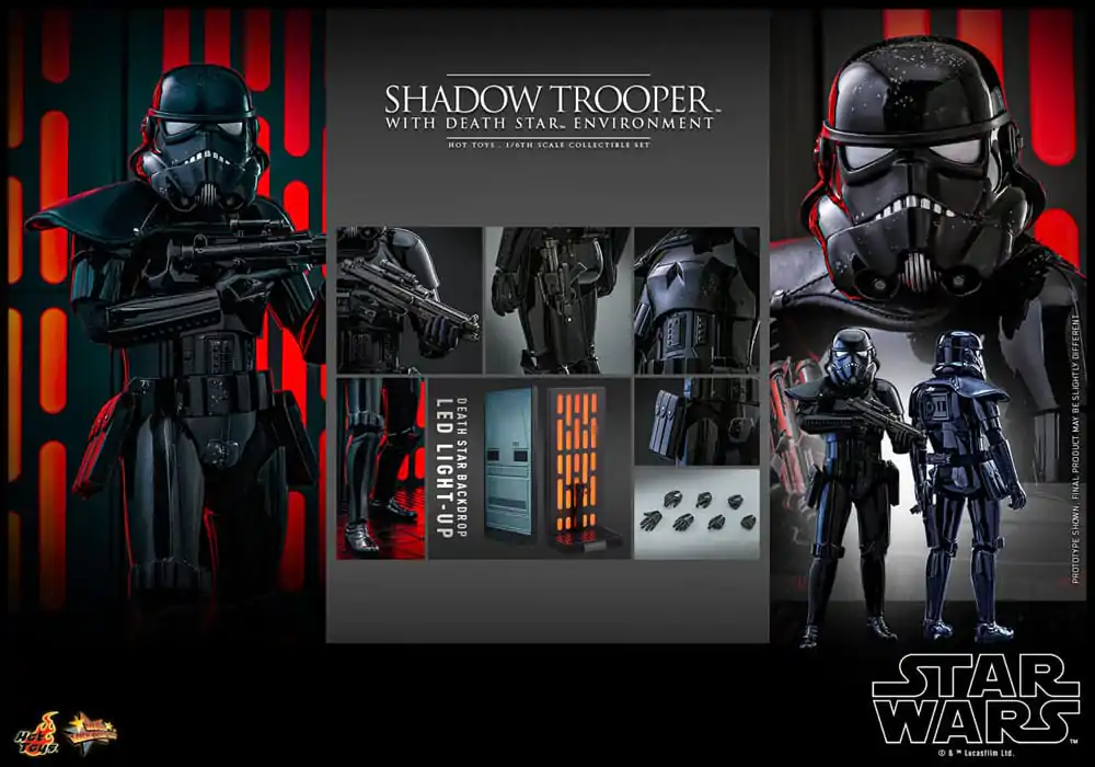 Star Wars Movie Masterpiece Figurka Akcji 1/6 Shadow Trooper z Dioramą Gwiazdy Śmierci 30 cm zdjęcie produktu