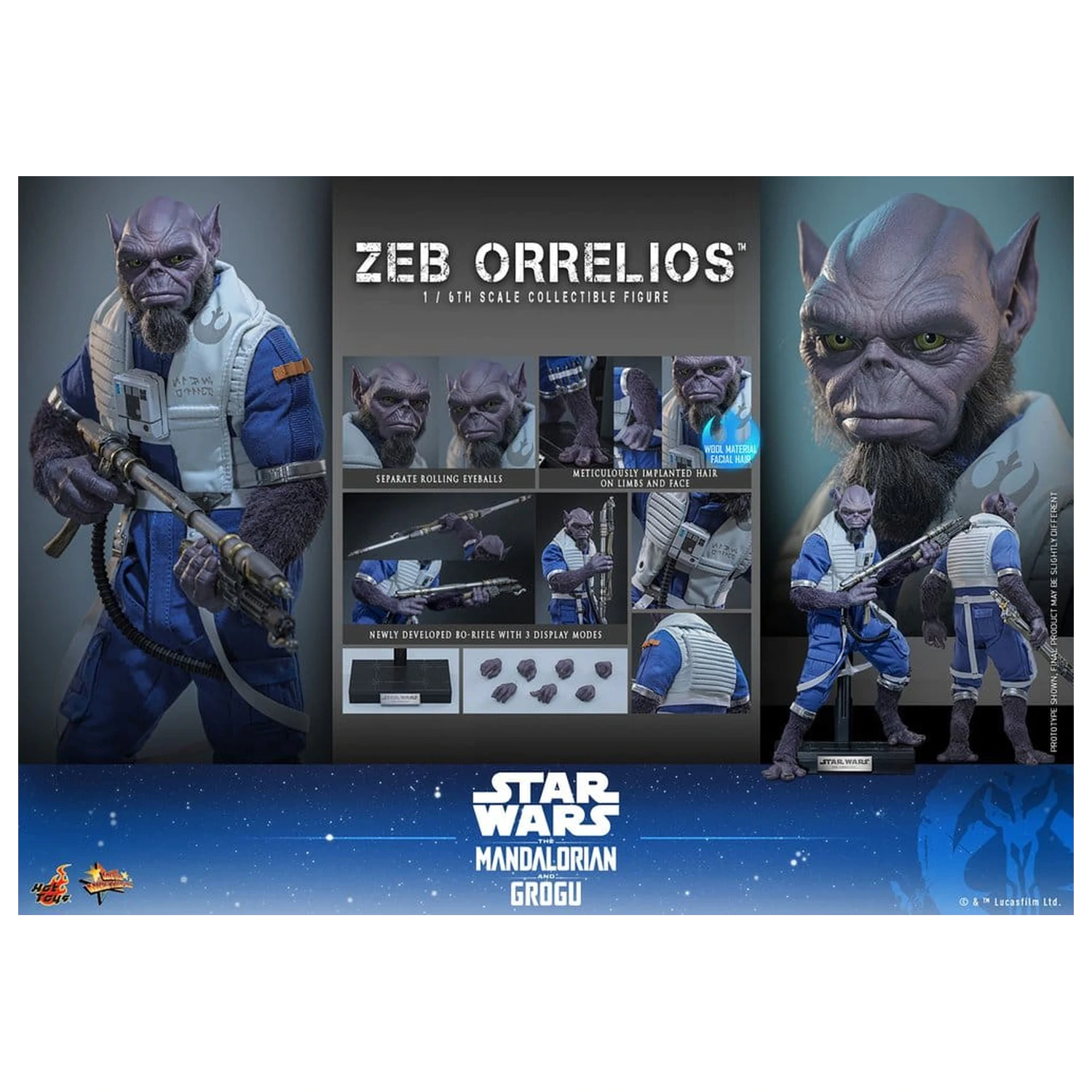 Star Wars Movie Masterpiece Figurka Akcji 1/6 Zeb Orrelios 33 cm zdjęcie produktu