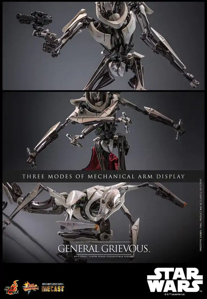 Star Wars Movie Masterpiece Diecast Figurka Akcji 1/6 General Grievous 42 cm zdjęcie produktu