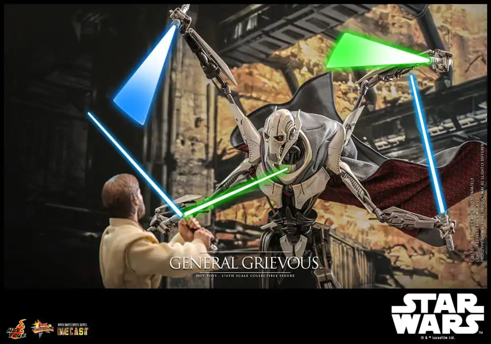 Star Wars Movie Masterpiece Diecast Figurka Akcji 1/6 General Grievous 42 cm zdjęcie produktu