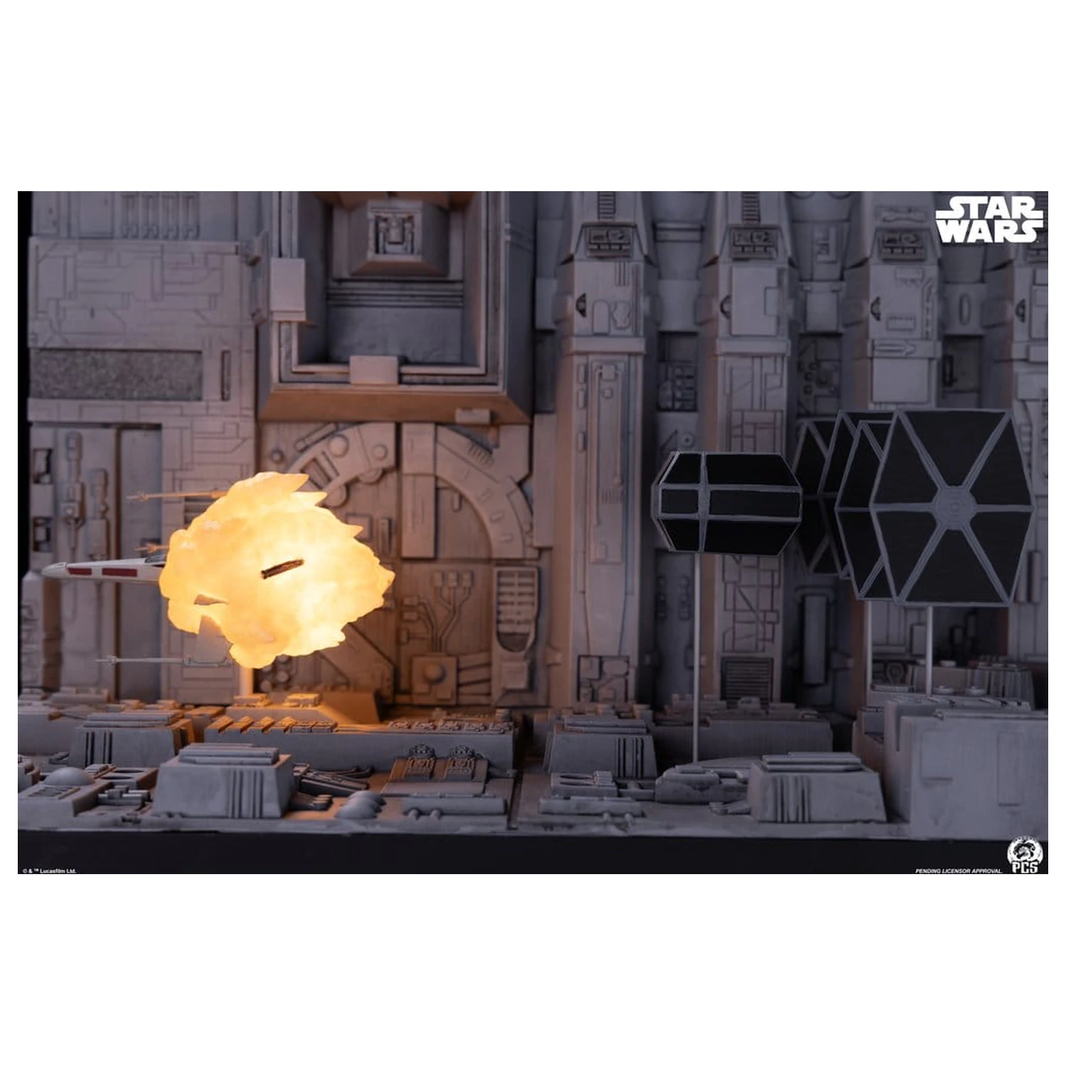 Star Wars Movie Moments Mini Scale Diorama Trench Run 23 cm zdjęcie produktu