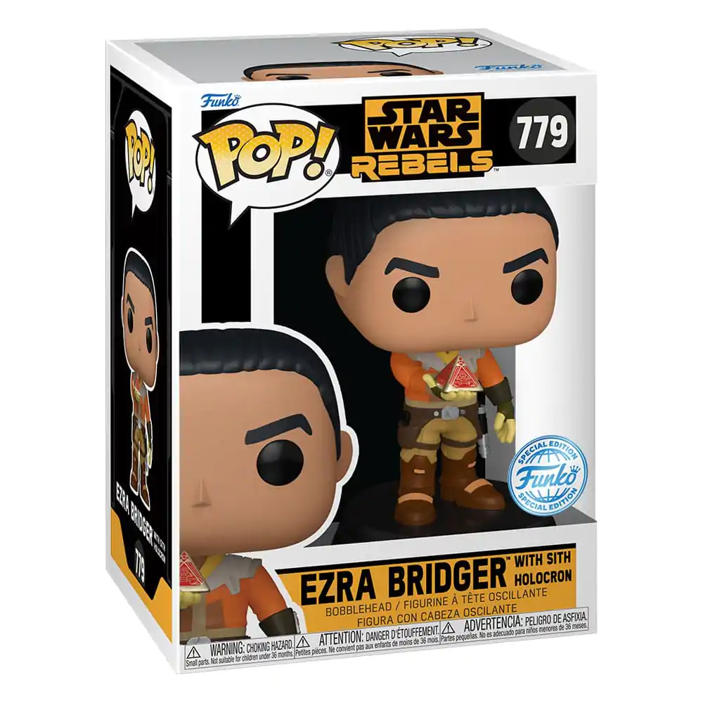 Star Wars Rebels Funko POP! Vinyl Bobble-Head Figurka Ezra Bridger with Sith Holocron Exclusive 9 cm zdjęcie produktu