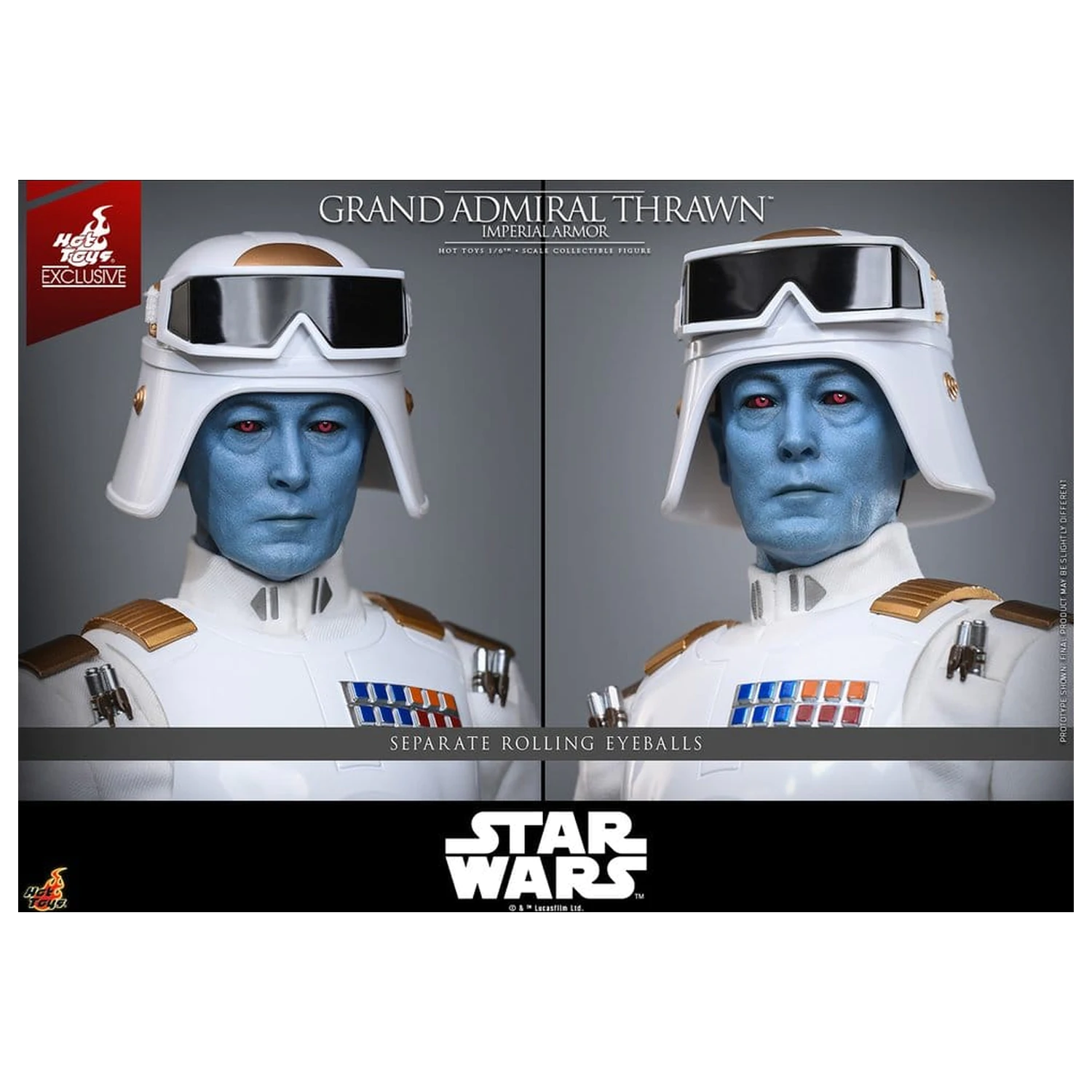 Star Wars: Rebels Telewizyjna Kolekcja Arcydzieł Figurka Akcji 1/6 Grand Admiral Thrawn (Imperial Armor) 32 cm zdjęcie produktu