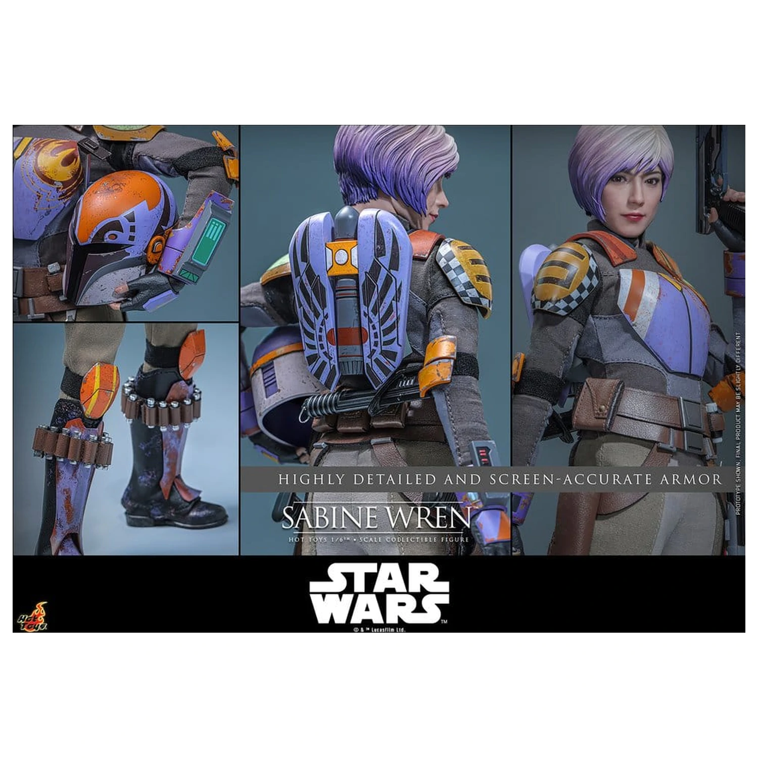 Star Wars: Rebels Telewizyjna Figurka Akcji arcydzieło w skali 1/6 Sabine Wren 29 cm zdjęcie produktu