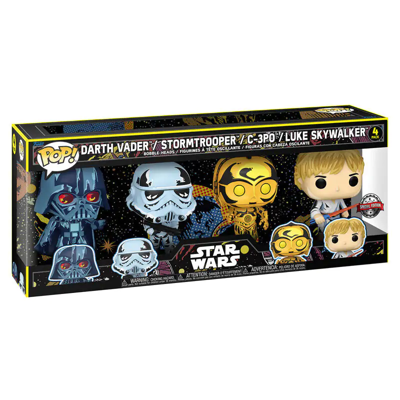 Star Wars POP! Movies Figurki winylowe 4-Pack Retro Series 9 cm zdjęcie produktu