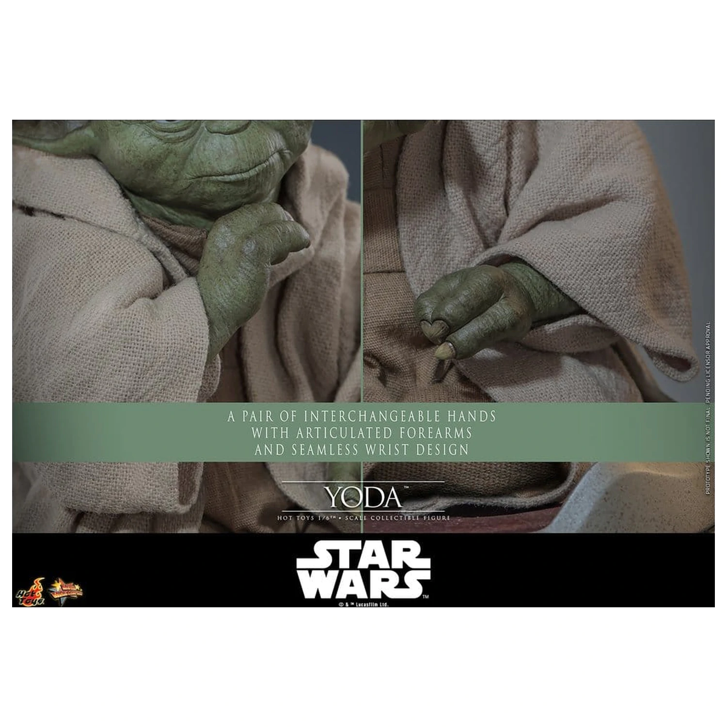 Star Wars: Revenge of the Sith Movie Masterpiece Figurka akcji 1/6 Yoda 14 cm zdjęcie produktu