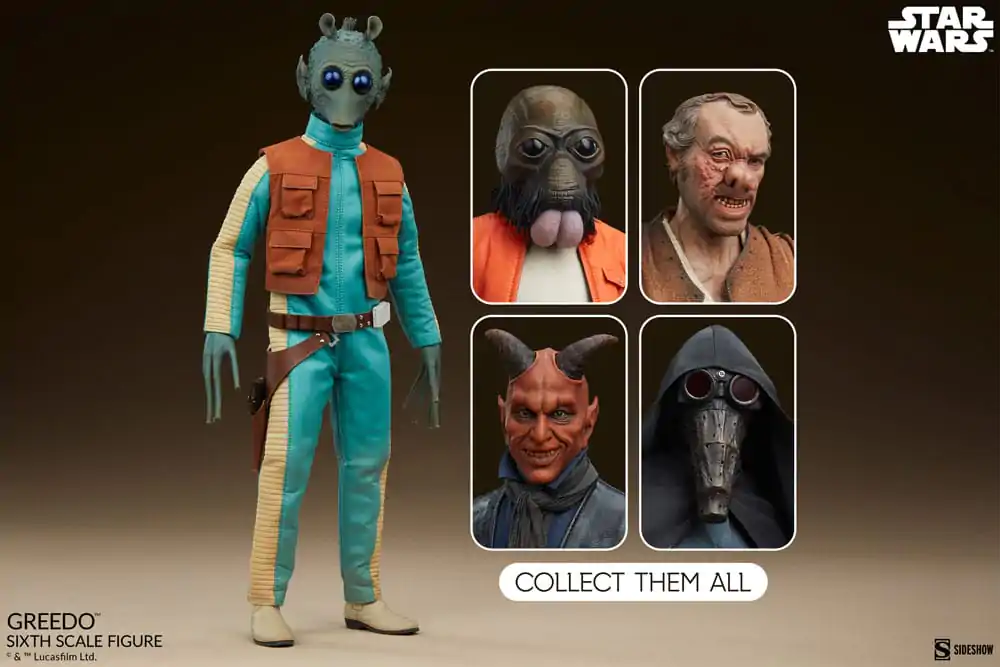 Figurka Akcji Star Wars Scum & Villainy 1/6 Greedo 30 cm zdjęcie produktu