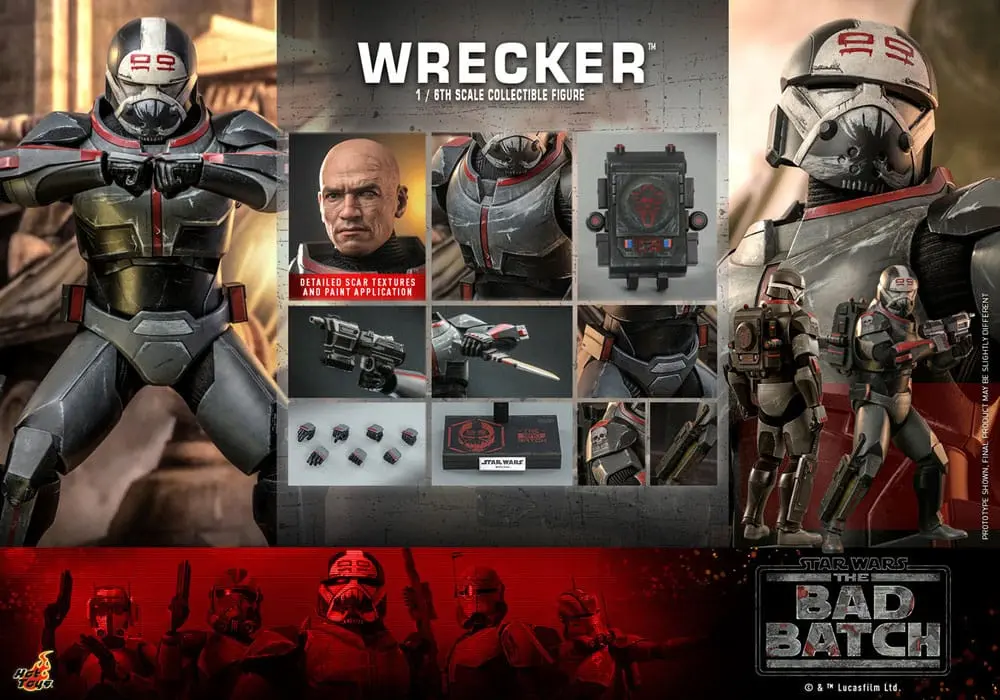 Star Wars: The Bad Batch Figurka Akcji 1/6 Wrecker 33 cm zdjęcie produktu