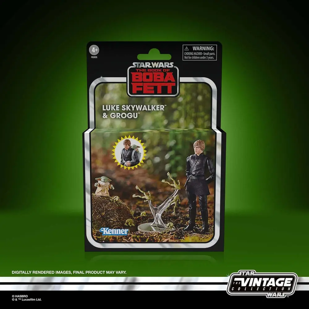 Star Wars: The Book of Boba Fett Vintage Collection Figurki Akcji Luke Skywalker & Grogu 10 cm zdjęcie produktu