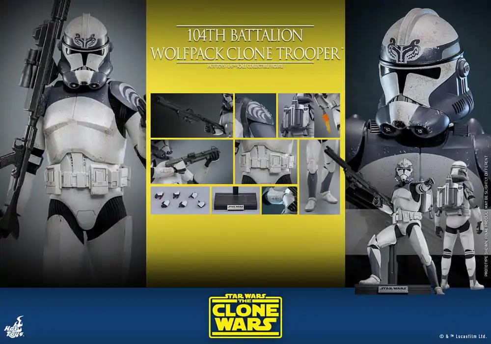 Star Wars The Clone Wars Figurka Akcji 1/6 104th Battalion Wolfpack Clone Trooper 30 cm zdjęcie produktu