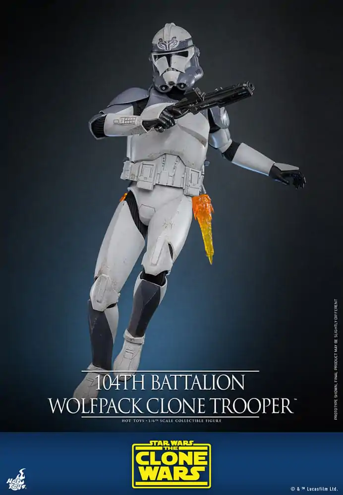 Star Wars The Clone Wars Figurka Akcji 1/6 104th Battalion Wolfpack Clone Trooper 30 cm zdjęcie produktu