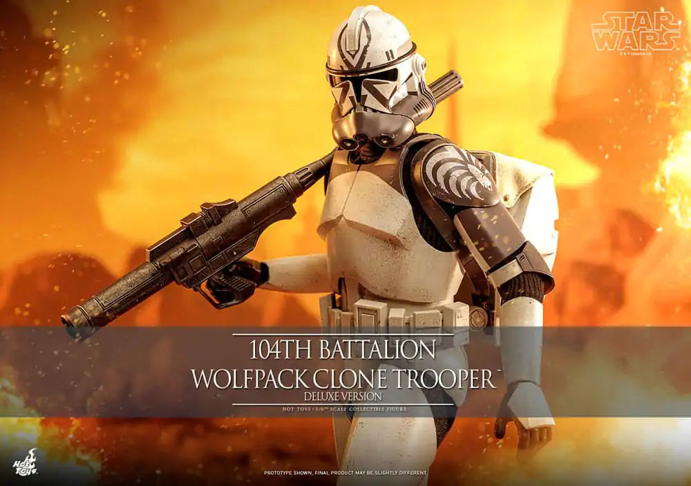 Star Wars The Clone Wars Figurka Akcji 1/6 104th Battalion Wolfpack Clone Trooper Deluxe Version 30 cm zdjęcie produktu