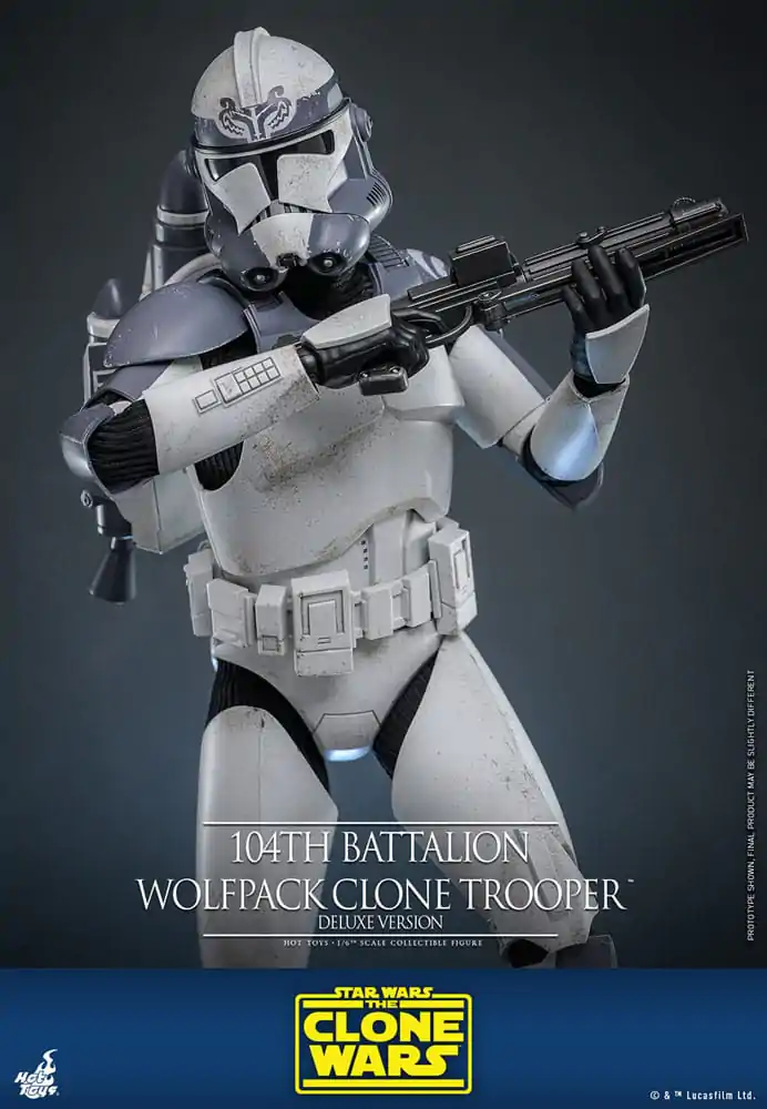 Star Wars The Clone Wars Figurka Akcji 1/6 104th Battalion Wolfpack Clone Trooper Deluxe Version 30 cm zdjęcie produktu