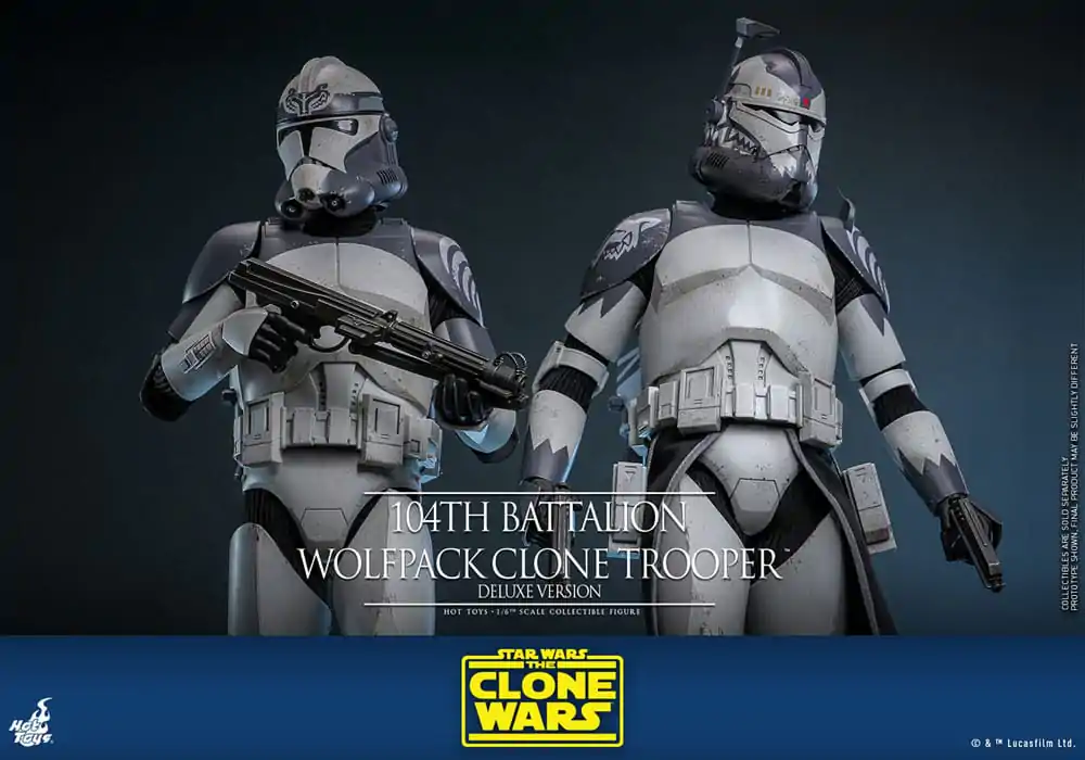 Star Wars The Clone Wars Figurka Akcji 1/6 104th Battalion Wolfpack Clone Trooper Deluxe Version 30 cm zdjęcie produktu