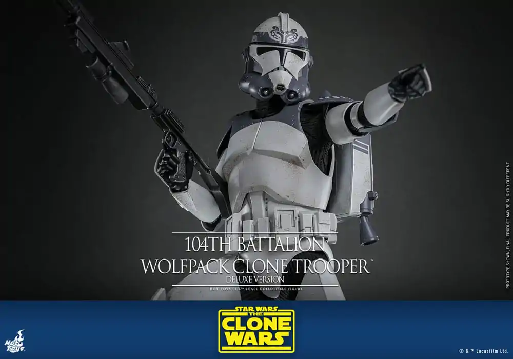 Star Wars The Clone Wars Figurka Akcji 1/6 104th Battalion Wolfpack Clone Trooper Deluxe Version 30 cm zdjęcie produktu