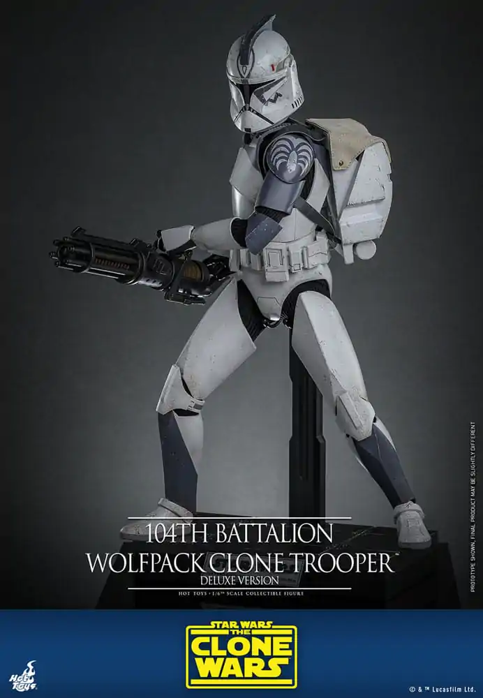 Star Wars The Clone Wars Figurka Akcji 1/6 104th Battalion Wolfpack Clone Trooper Deluxe Version 30 cm zdjęcie produktu