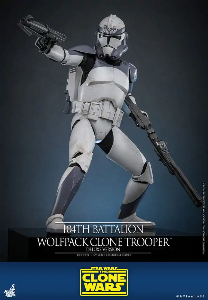 Star Wars The Clone Wars Figurka Akcji 1/6 104th Battalion Wolfpack Clone Trooper Deluxe Version 30 cm zdjęcie produktu