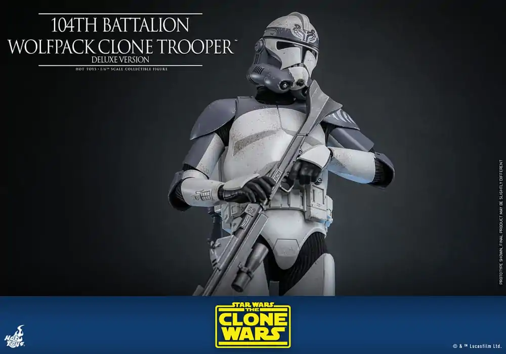 Star Wars The Clone Wars Figurka Akcji 1/6 104th Battalion Wolfpack Clone Trooper Deluxe Version 30 cm zdjęcie produktu