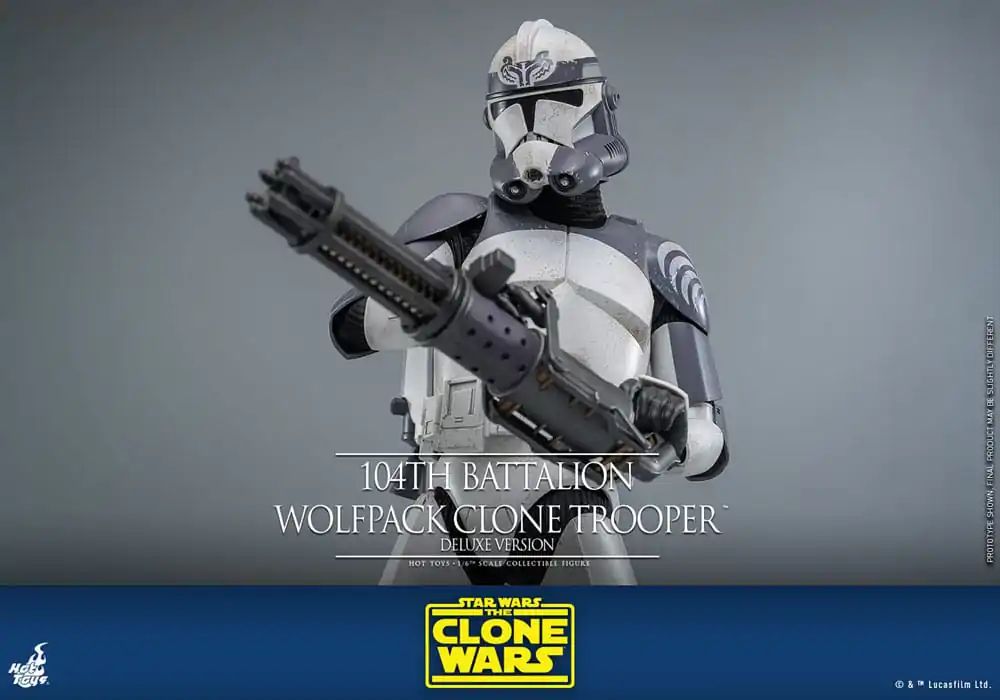 Star Wars The Clone Wars Figurka Akcji 1/6 104th Battalion Wolfpack Clone Trooper Deluxe Version 30 cm zdjęcie produktu