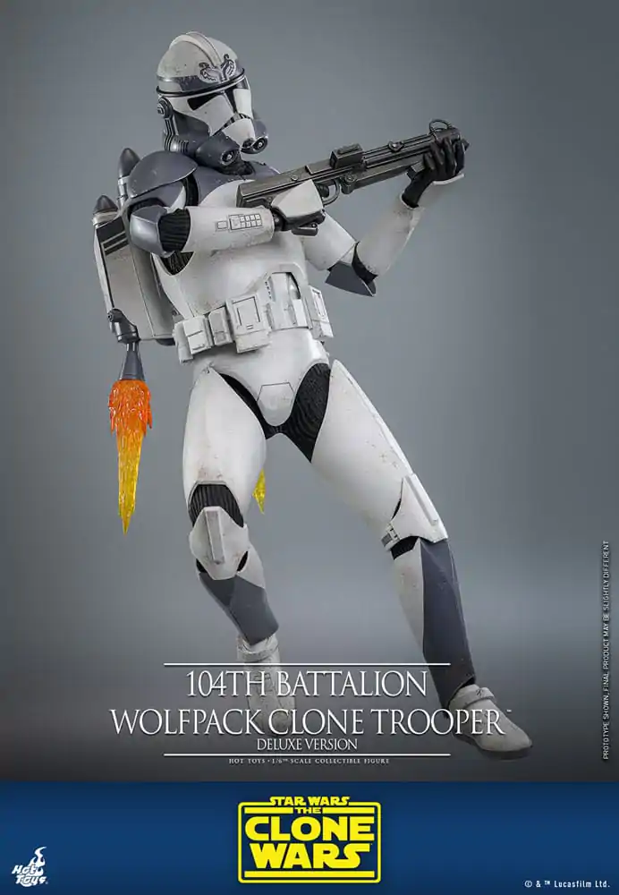 Star Wars The Clone Wars Figurka Akcji 1/6 104th Battalion Wolfpack Clone Trooper Deluxe Version 30 cm zdjęcie produktu