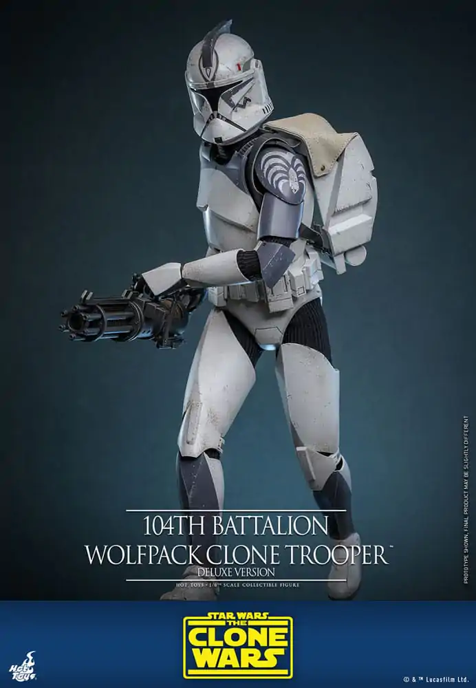 Star Wars The Clone Wars Figurka Akcji 1/6 104th Battalion Wolfpack Clone Trooper Deluxe Version 30 cm zdjęcie produktu