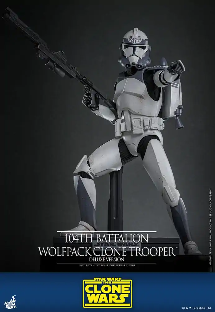 Star Wars The Clone Wars Figurka Akcji 1/6 104th Battalion Wolfpack Clone Trooper Deluxe Version 30 cm zdjęcie produktu