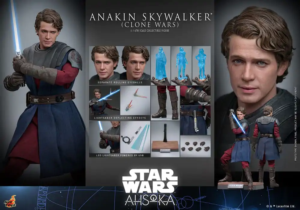 Star Wars: The Clone Wars Figurka Akcji 1/6 Anakin Skywalker 31 cm zdjęcie produktu