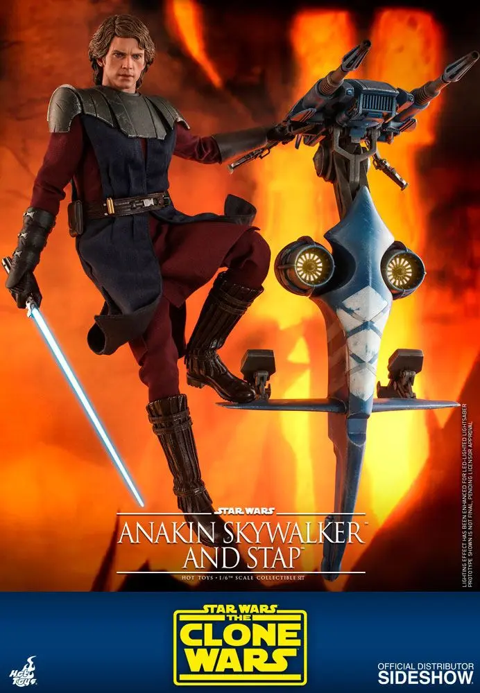 Star Wars: Wojny Klonów Figurka Akcji 1/6 Anakin Skywalker & STAP 31 cm zdjęcie produktu