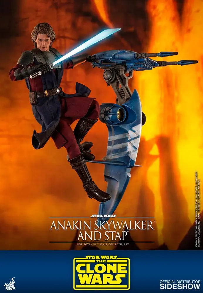 Star Wars: Wojny Klonów Figurka Akcji 1/6 Anakin Skywalker & STAP 31 cm zdjęcie produktu