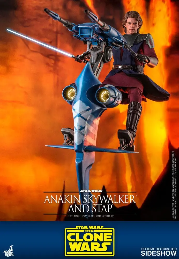 Star Wars: Wojny Klonów Figurka Akcji 1/6 Anakin Skywalker & STAP 31 cm zdjęcie produktu