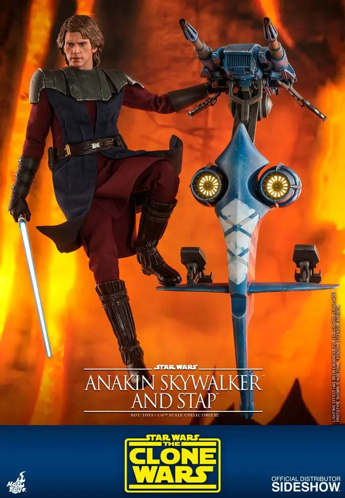 Star Wars: Wojny Klonów Figurka Akcji 1/6 Anakin Skywalker & STAP 31 cm zdjęcie produktu