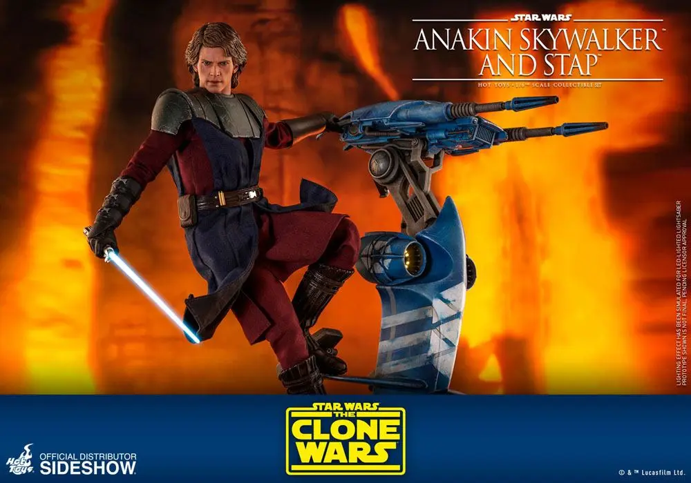 Star Wars: Wojny Klonów Figurka Akcji 1/6 Anakin Skywalker & STAP 31 cm zdjęcie produktu