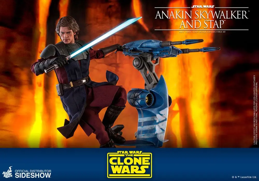 Star Wars: Wojny Klonów Figurka Akcji 1/6 Anakin Skywalker & STAP 31 cm zdjęcie produktu