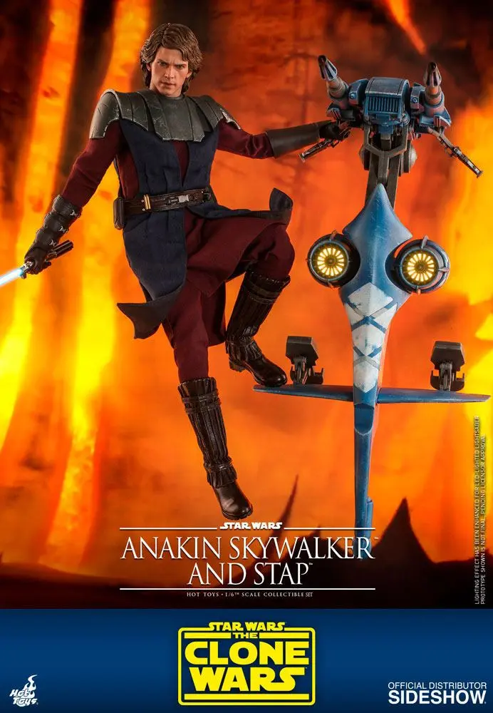 Star Wars: Wojny Klonów Figurka Akcji 1/6 Anakin Skywalker & STAP 31 cm zdjęcie produktu