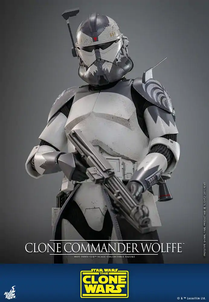 Star Wars: The Clone Wars Figurka Akcji 1/6 Clone Commander Wolffe 30 cm zdjęcie produktu