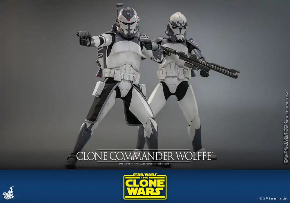 Star Wars: The Clone Wars Figurka Akcji 1/6 Clone Commander Wolffe 30 cm zdjęcie produktu