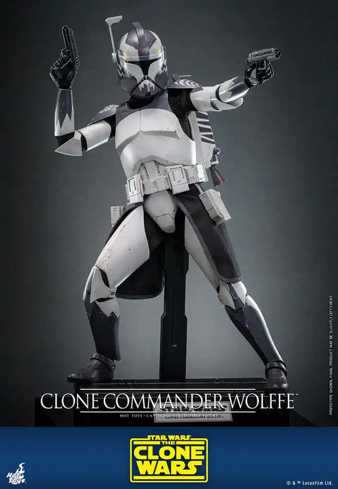 Star Wars: The Clone Wars Figurka Akcji 1/6 Clone Commander Wolffe 30 cm zdjęcie produktu