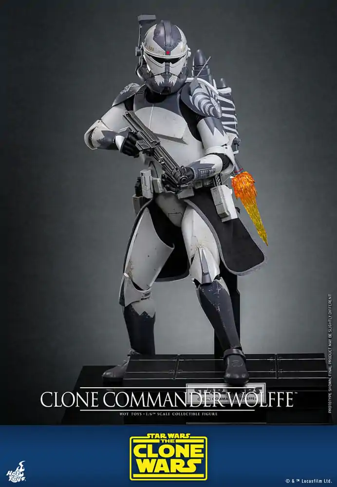 Star Wars: The Clone Wars Figurka Akcji 1/6 Clone Commander Wolffe 30 cm zdjęcie produktu