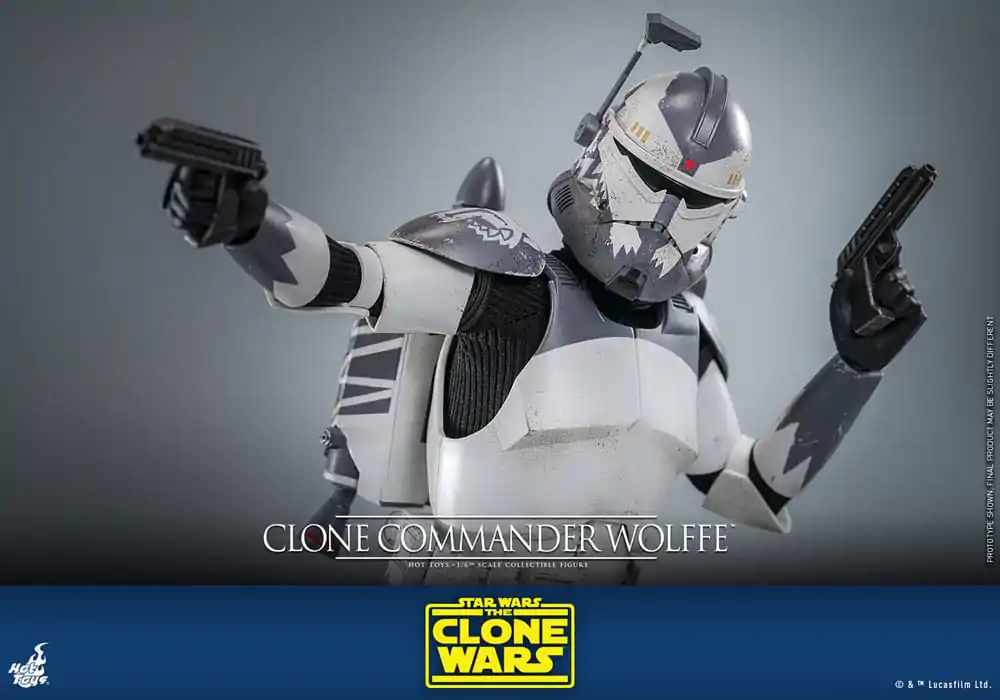 Star Wars: The Clone Wars Figurka Akcji 1/6 Clone Commander Wolffe 30 cm zdjęcie produktu