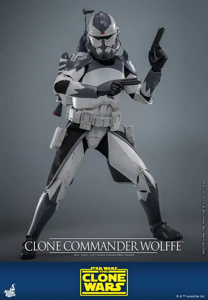 Star Wars: The Clone Wars Figurka Akcji 1/6 Clone Commander Wolffe 30 cm zdjęcie produktu